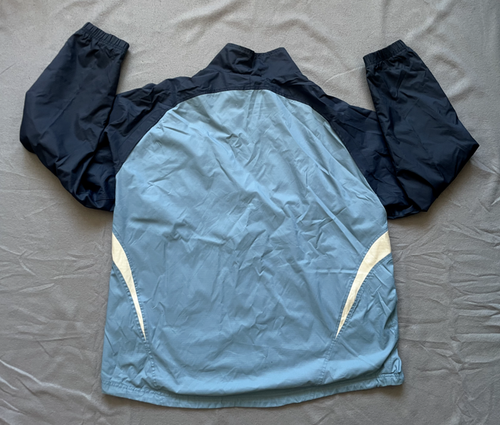 Vintage Nike Mini Logo Men Blue Full Zip Mesh Lined Windbreaker Jacket Size XL - Picture 21 of 23