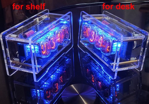 Nixie Clock with IN-12 Tubes * Best Gift * Clear Enclosure & Fullcolor Backlight - Picture 2 of 14