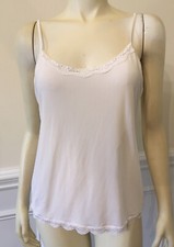 Unbranded WHITE CAMISOLE WN SZ XXL Nylon Spandex Very Stretchy Adj. Straps lace