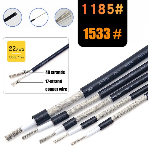 WANGFHAO Cavo schermato UL1185 5/10M 28 26 24 22 20 18 16