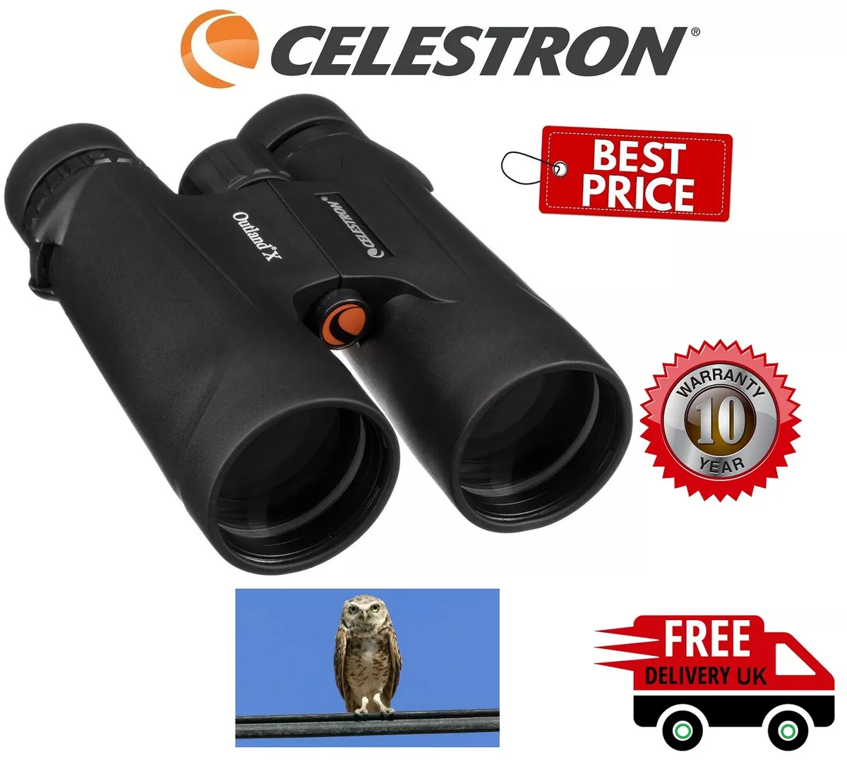 Celestron Outland X 10x50 Binocular 71348 UK Stock eBay