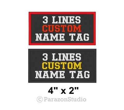 6 Piece Custom Embroidered Rocker Name Patch Set Motorcycle Biker 13 Quot Iron O - Foto 7