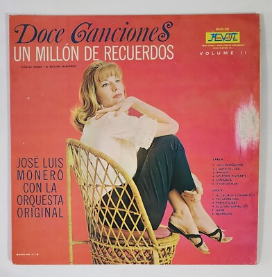 José Luis Monero Y Su Orquesta Original Doce Canciones Un Millon De Recuerdos Lp
