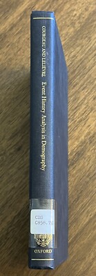 Event History Analysis in Demography by Daniel Courgeau (English) Hardcover Book