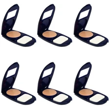 6-New CoverGirl Aquasmooth SPF 20 Compact Foundation, 730 Classic Beige, 0.4 Oz