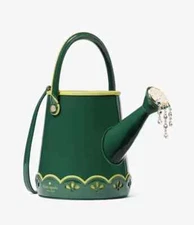 Kate Spade Harvest Time 3D Green Watering Can Garden Crossbody Bag Purse NEW NWT