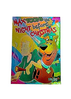 Maxtoons Shaggy & Scooby Doo X-mas Chrome Foil Trading Card Max Toons #19/20