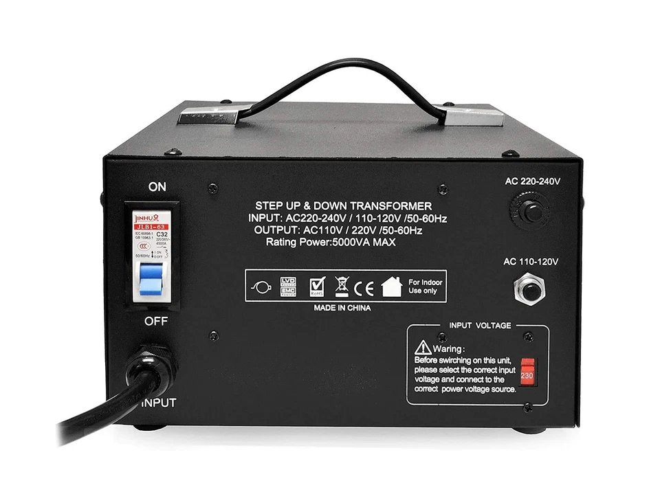 ELC 5000 Watt Voltage Regulator with Transformer - Step Up/Down - 110v to 220... - Image 2 of 2