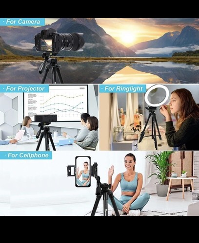 Endurax 60'' Camera Tripod Camera Stand for Canon Rebel Eos Nikon DSLR, Travel - Picture 7 of 7