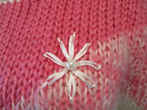 DE COLECCIÓN AÑOS 80 HELIO SUAVE SEDOSO COPO DE NIEVE CINTA CUENTAS APLIQUES TEJIDO SUÉTER M  - Imagen 3 de 5