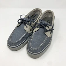 Sperry Top-Sider Mens Halyard 2-Eye Chambray STS18848 Bl Boat Shoes Size 11