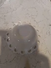 Vintage Old Colony Anchor Hocking White Milk Glass Lace Edge 9 1/2" Serving Bowl