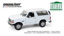 Greenlight 1:18 Artisan Collection 1993 Ford Bronco XLT - Oxford White 19086