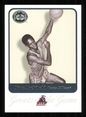 2001 Greats of the Game #59 Nate Archibald HOF Basketball Texas El Paso NM-MT