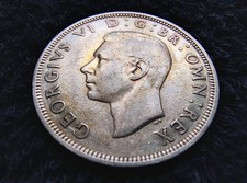 1942 Half Crown Coin - George VI - 0.500 Silver
