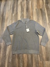 Greg Norman Men  s L Signature Series Natural Performance 1/4 Zip LS Pullover NWT