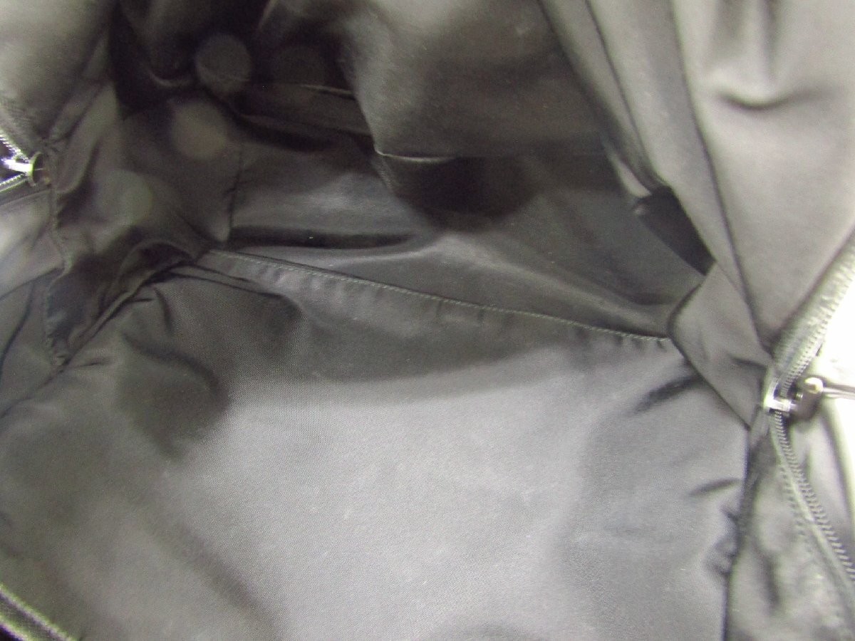 PRADA Saffiano Leather Quilted Nylon Rucksack Triangle Logo Bag A4 SB5365 from j thumbnail 5