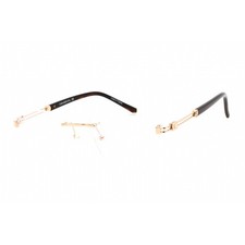 Charriol Men's Eyeglasses Clear Lens Shiny Gold Metal Square Frame PC75091 C01