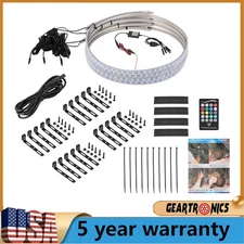 Pack of 4 15.5'' RGB Wheel Ring Lights GB Wheel Ring Light For Truck Car LED