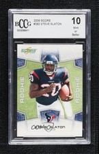 2008 Score Rookie Steve Slaton #392 BCCG 10 Mint or Better 1k0j