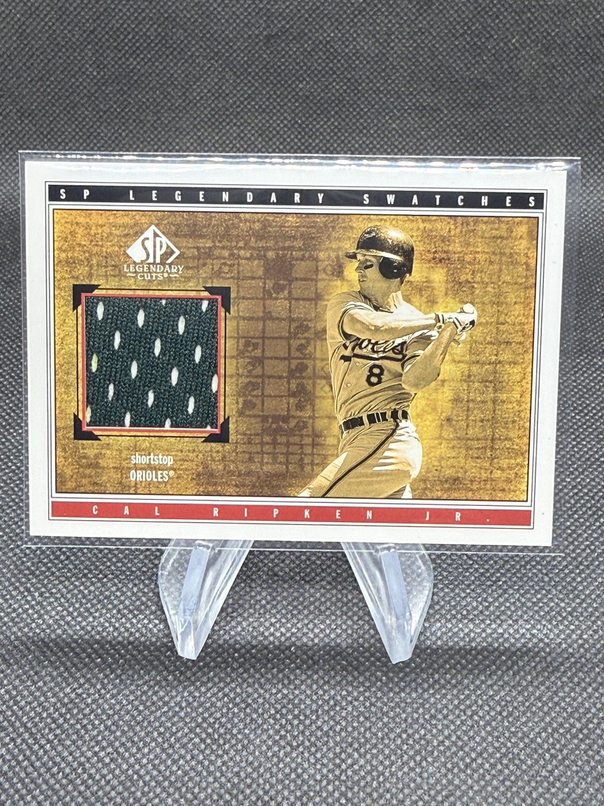 2002 SP Legendary Cuts Cal Ripken Jr Game Swatches Game Used Jersey #SCRJ