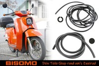 Gummi Keder 1X Geschlitzt Knieblech 1X Vollgummi Ø 6Mm Motortunnel Simson KR51