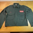 Vintage Coca Cola Delivery Driver Jacket Riverside Uniform Fish Tail Patches 42L