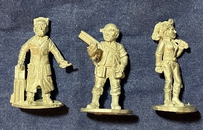 Dr. Weitzer & Engineers; 3 metal Dream Park miniatures, Soldiers & Swords Games