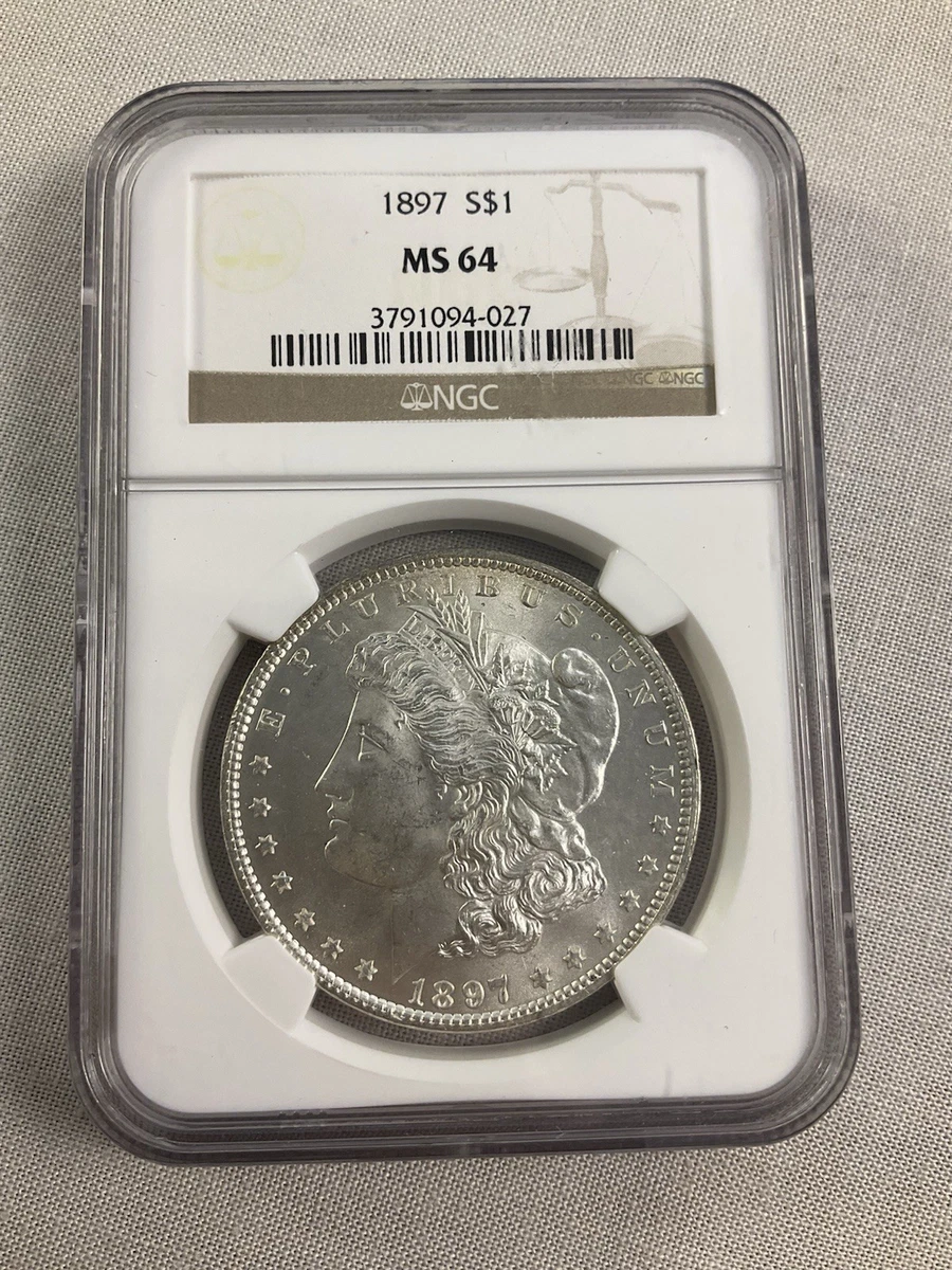 MS 64 Graded 1897 Year Morgan US Dollars (1878-1921) for sale | eBay