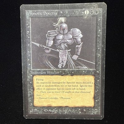 Hypnotic Specter Magic the Gathering Limited Edition Beta LP- DAMAGE #51