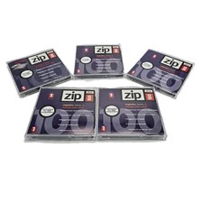 Iomega Zip Disk PC100 Lot of 5 100MB Storage Capacity IBM Compatibles