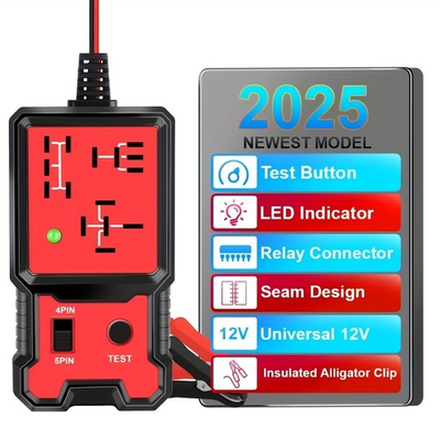 #ad #ad 4 5Pin 12V automotive relay tester and diagnostic tool with battery clip $10.90