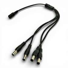 1 to 4 Way Channel DC Power Splitter Adapter Cable Cord for CCTV Security Camera