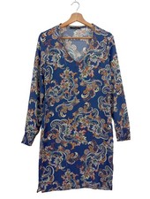 DAYZ Bleistiftkleid Damen Kleid Gr. DE 34 blau-rot Casual-Look