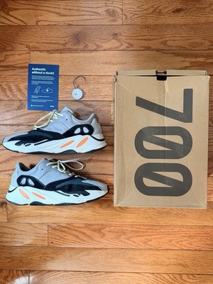 Adidas Yeezy Boost 700  Wave Runner   Solid Grey/Chalk White/Core Black  Size 12