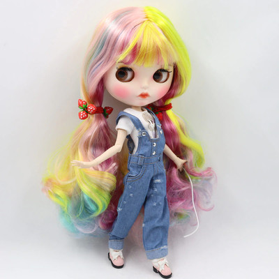 Neo Blythe Doll Matte Face Nude Full Size Hair Wig Collectible Toys BJD New Gift