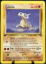 Cubone 50/64 Jungle 1st Edition Common Pokemon TCG WOTC Vintage NM/LP