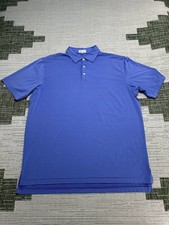 Peter Millar Summer Comfort Polo Shirt Mens XXL Multicolor Striped Stretch Golf