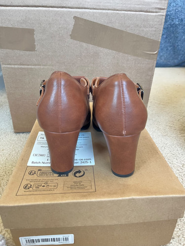 Vintage Inspired Mary Jane Heels Block Heel Women Size 40 Brown Brand New, Size 40, $49.99 - Photo 9
