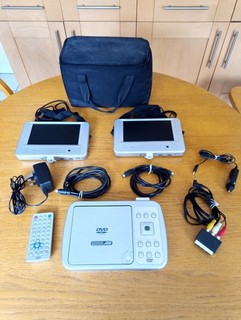 Twin Screen Portable DVD Player