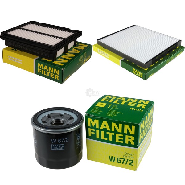 Mann Inspektionspaket Filterset FüR Chevrolet Aveo/Kalos SchräGheck 1.2 Daewoo-image