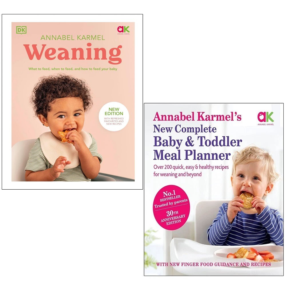 Annabel Karmel Collection 2 Books Set New Complete Baby Toddler Meal, Weaning HB