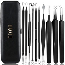 Professional Pimple Popper Tool Kit10 PCS Blackhead Remover TweezersExtractor...