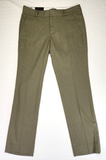 Banana Republic Ryan mid rise slim straight leg crop pants Olive green 4/P