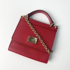 Dolce&Gabbana Mini Shoulder Bag Red Stylish Design Functional Use Durable Qualit