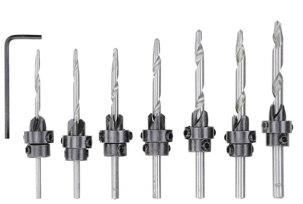 KWB Aufstecksenkbohrersatz 8 Tlg. Senker Bohrer Set Holz Metall-image