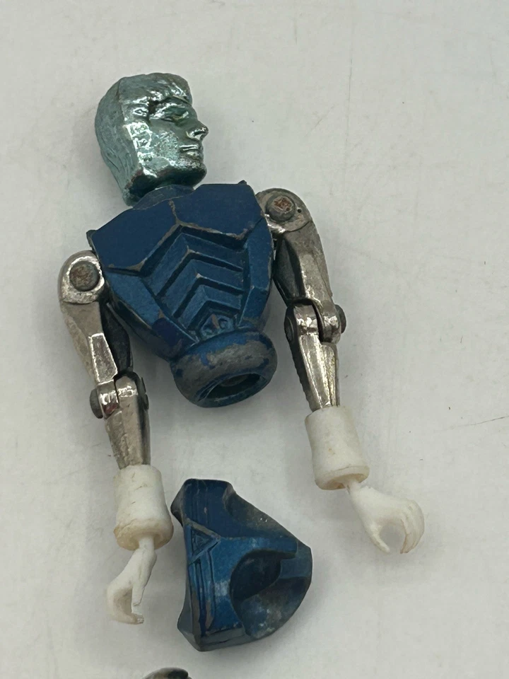 Mego Micronauts Robot Blue Silver Glider & Blue/Green Galactic 1970s Parts Only - Image 2 of 4