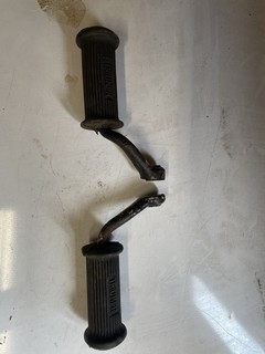 Triumph Tiger Cub Driver Front Footrests Foot Rest Original Rubbers Included