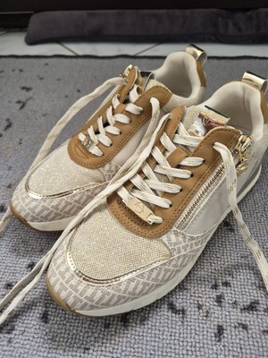 Seaker Tamaris Damen Sneaker Gr. 38 Beige Freizeitschuhe Sportlich Modisch
