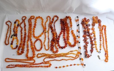 Mixed Lot Amber Jewelry Necklaces Bracelet Amber Amber Collection 978 Grams
